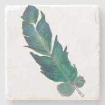 青および緑の羽