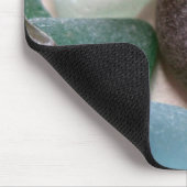 青および緑海ガラス マウスパッド (コーナー)