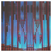 青および赤いオルガン管の生地 ファブリック (見本)