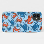 青および赤コラージュを斜め飛行します Case-Mate iPhoneケース (裏面(横))