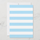 青および金ゴールドのグリッターの洗礼の招待状 招待状 (裏面)