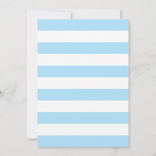 青および金ゴールドのグリッターの洗礼の招待状 招待状 (裏面)