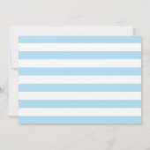 青および金ゴールドのグリッターの洗礼の招待状 招待状 (裏面)