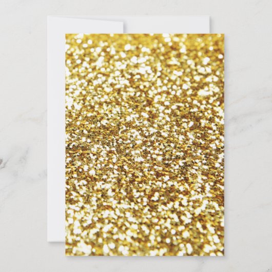 青および金ゴールドの熱気の気球の招待 招待状 (裏面)