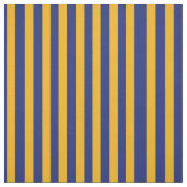 青および金ゴールドの縦ストライプのな生地 ファブリック (見本)