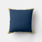 青および金ゴールドの装飾用クッション クッション (裏面)