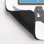 青および銀のキーウィのaz マウスパッド (コーナー)