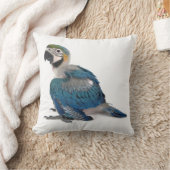 青および黄色のコンゴウインコ クッション (ブランケット)