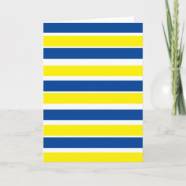 青および黄色のストライプのなカード! 中ブランク! カード