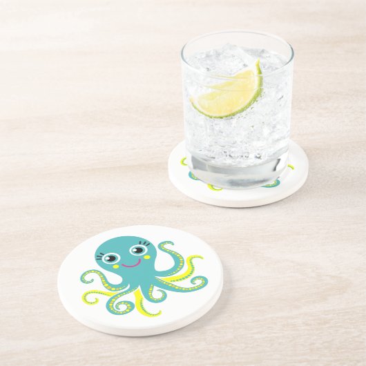 青および黄色のタコ コースター (側面)