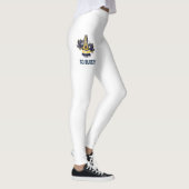 青および黄色のチアリーダーのレギンス レギンス (右)