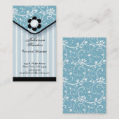 青および黒いクラッチの名刺 名刺 (正面/裏面)