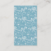 青および黒いクラッチの名刺 名刺 (裏面)