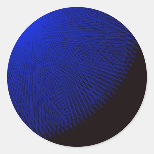 青および黒 ラウンドシール (正面)