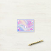 青お気に入りのとピンクの歌 ポストイット (デスク上)