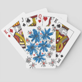 青お洒落と白 トランプ