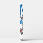 青お洒落と白 Case-Mate iPhoneケース (裏面 / 左)