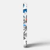 青お洒落と白 Case-Mate iPhoneケース (裏面 / 左)