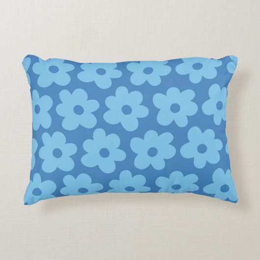 青お洒落フローラレトロ，陽気名門私立校風の, アクセントクッション (正面)