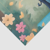 青お洒落ベビー象 薄葉紙 (詳細)