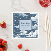 青お洒落天のカスタム スタンダードカクテルナプキン (インサイチュ)