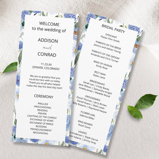 青お洒落水色植物体結婚属 プログラム