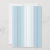 青お洒落波状縁ど結婚式招待状 招待状 (裏面)