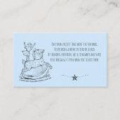 青お洒落男の赤ちゃんベビー エンクロージャーカード (正面)