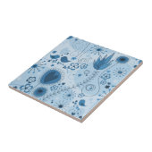 青お洒落色の庭 タイル (側面)