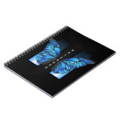 「青お洒落蝶スパイラル写真帳」 ノートブック (左側)