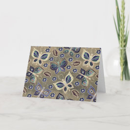 青お洒落蝶パタ空白のーン シーズンカード