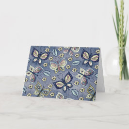 青お洒落蝶パタ空白のーン シーズンカード