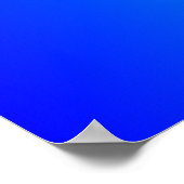 青からアクアへのグラデーション ポスター (角)
