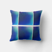 青からターコイズ装飾用クッション クッション (裏面)