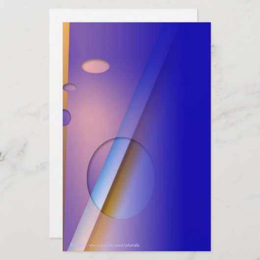 青からボルト – 1 便箋 (正面/裏面)