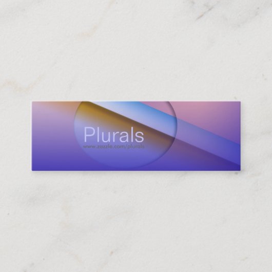 青からボルト – 4 スキニー名刺 (正面)