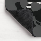 青からボーン（黒） マウスパッド (コーナー)