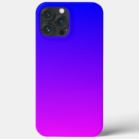 青からマゼンタの鮮やかなグラデーション Case-Mate iPhoneケース (裏面)