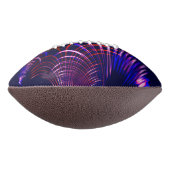 青から尖った曲線赤と白。ライラック? アメリカンフットボール (回転90)