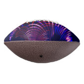 青から尖った曲線赤と白。ライラック? アメリカンフットボール (回転270)