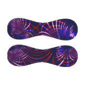 青から尖った曲線赤と白。ライラック? 野球ボール (パネル)