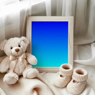 青から水色グラデーション ポスター