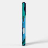 青から緑へのさまざまな色の波 Case-Mate iPhoneケース (裏面 / 右)