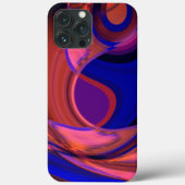 青から銅の円王室の形と曲線 Case-Mate iPhoneケース (裏面)