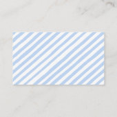 青かわいいテディベア赤ちゃんシャワーおむつラッフル エンクロージャーカード (裏面)