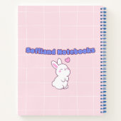 青かわいい女の子💜💛✨ ノートブック (裏面)