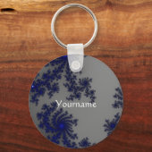 青かわいらしいキーチェーン キーホルダー (正面)
