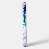 青かわいらしい目と花が生えるハお洒落スク Case-Mate iPhoneケース (裏面 / 左)