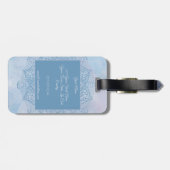 青かわいらしい聖蓮花曼荼羅 ラゲッジタグ (裏面横)