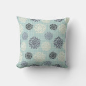 青かわいらしい花 |装飾装飾用クッション クッション (正面)